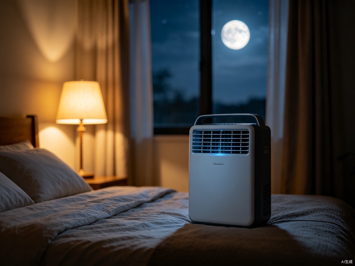 Ruhige Anwendung im Schlafzimmer bei Nacht